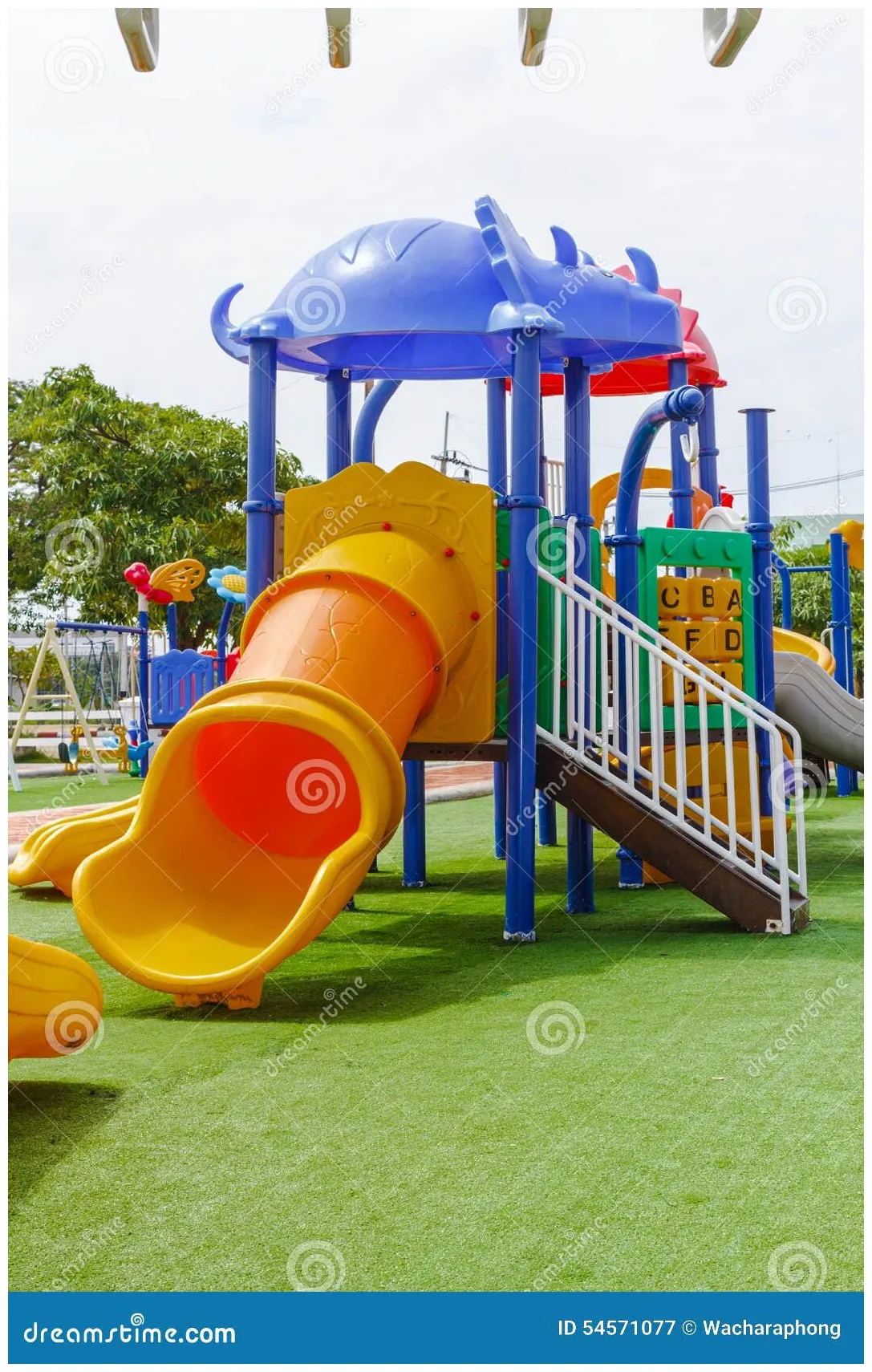 Playground stock . of color, child, nature 54571077
