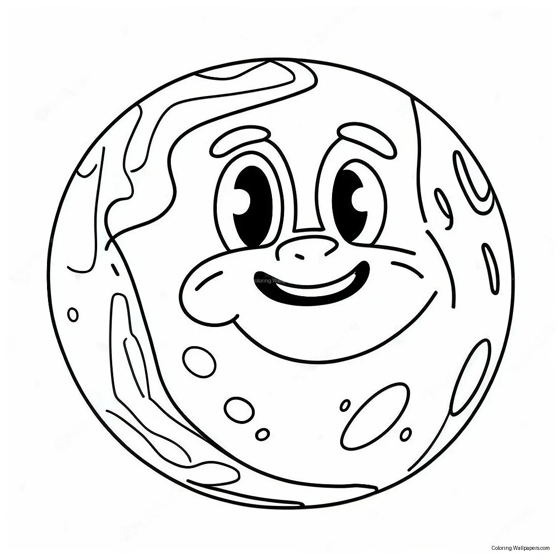 Pluto dwarf planet coloring page 9861-7939