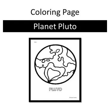 Planet pluto coloring page by resilient students tpt