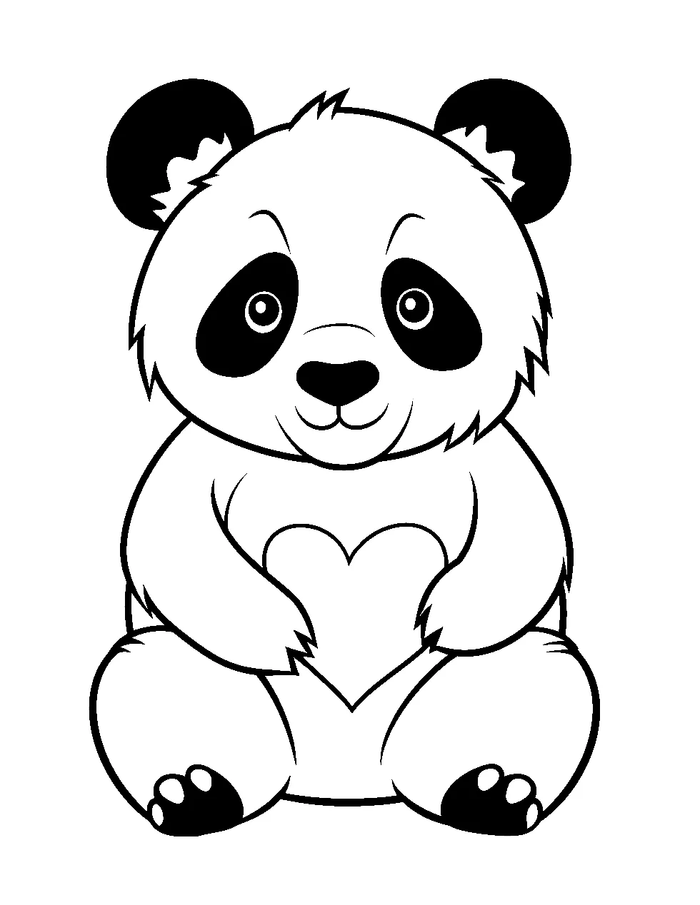 30 panda coloring pages cute free sheets
