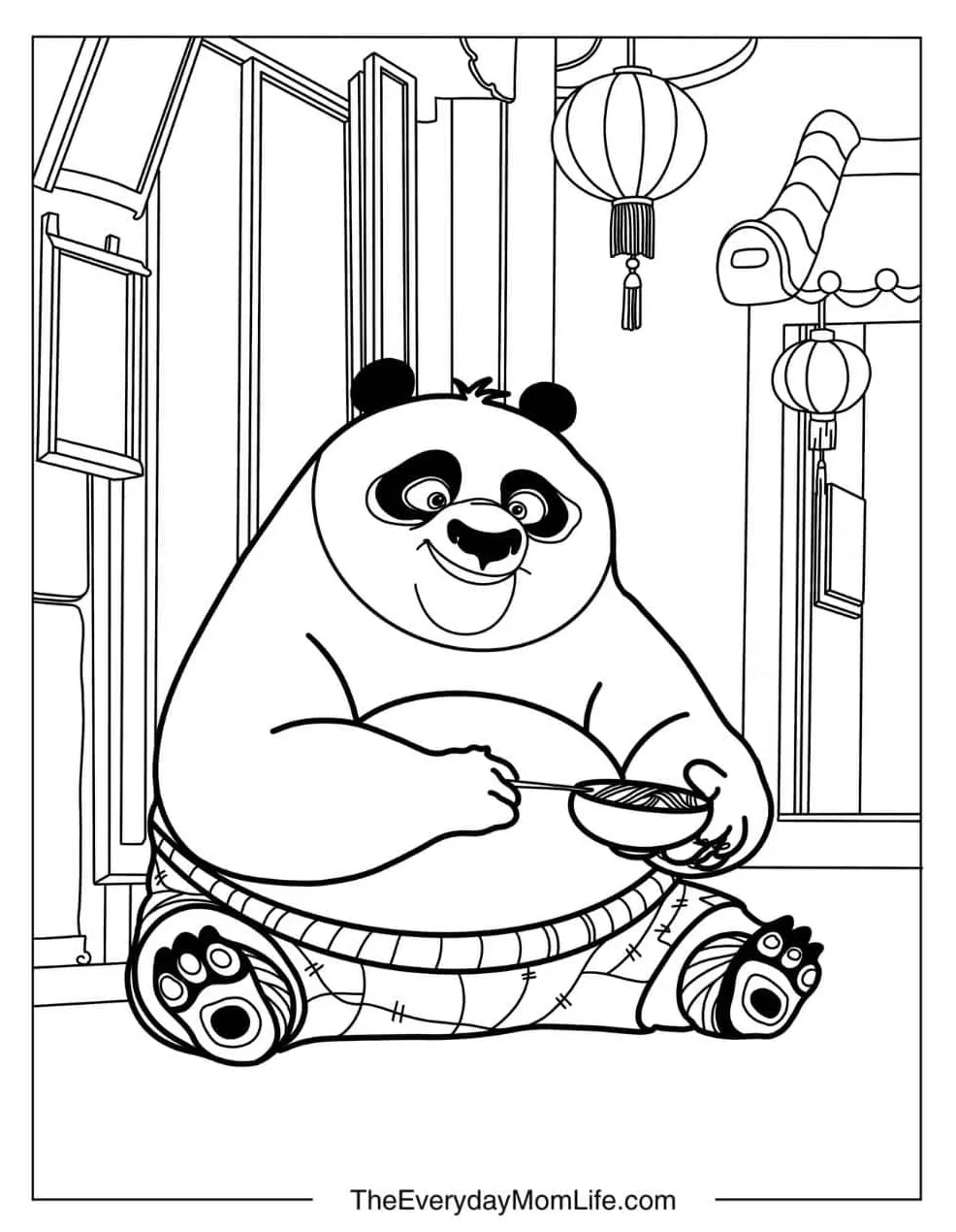 30 free printable kung fu panda coloring pages