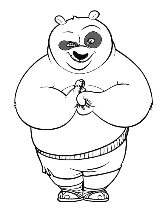 Kung fu panda coloring pages po coloring pages