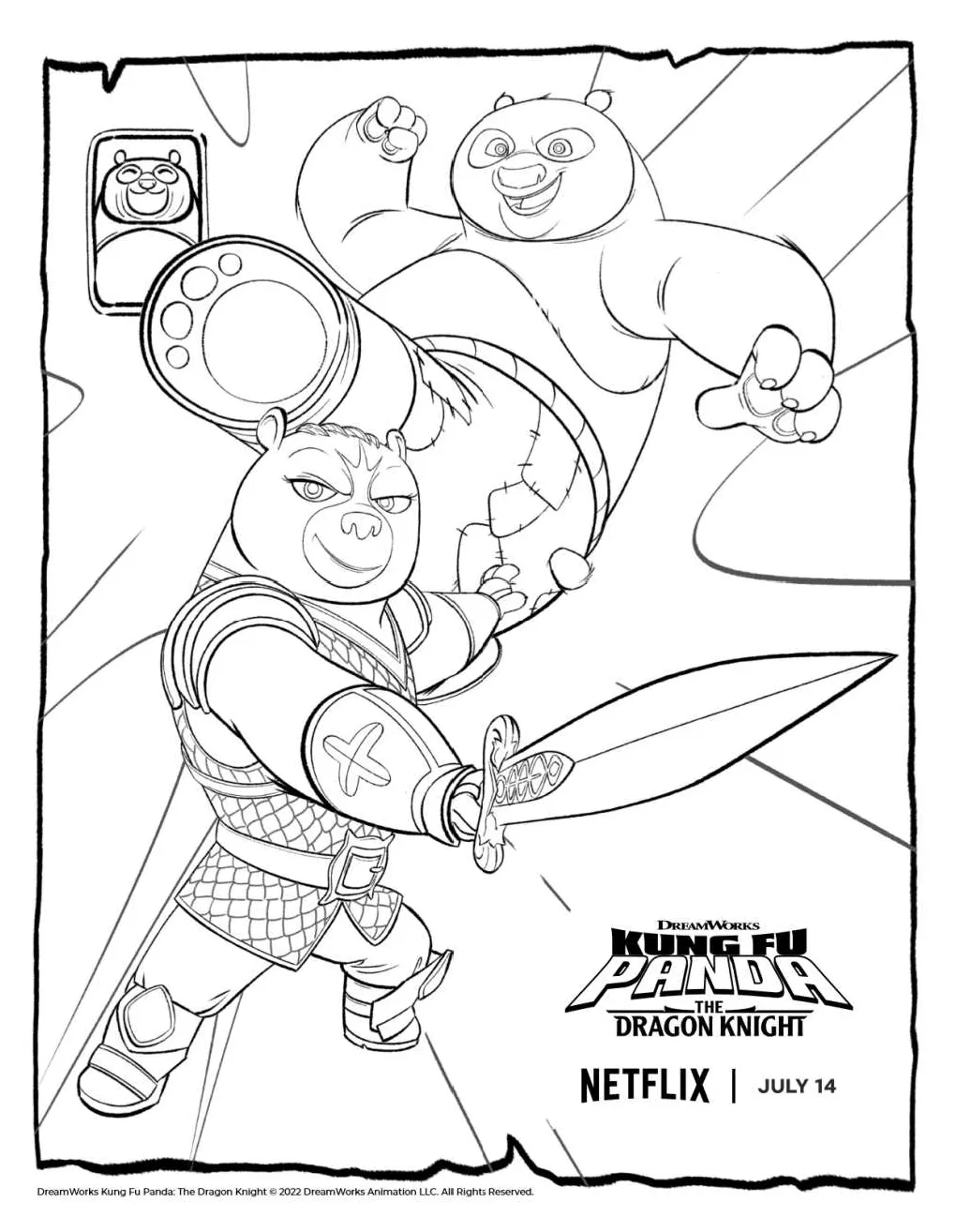 Netflix kung fu panda po coloring page mama likes this