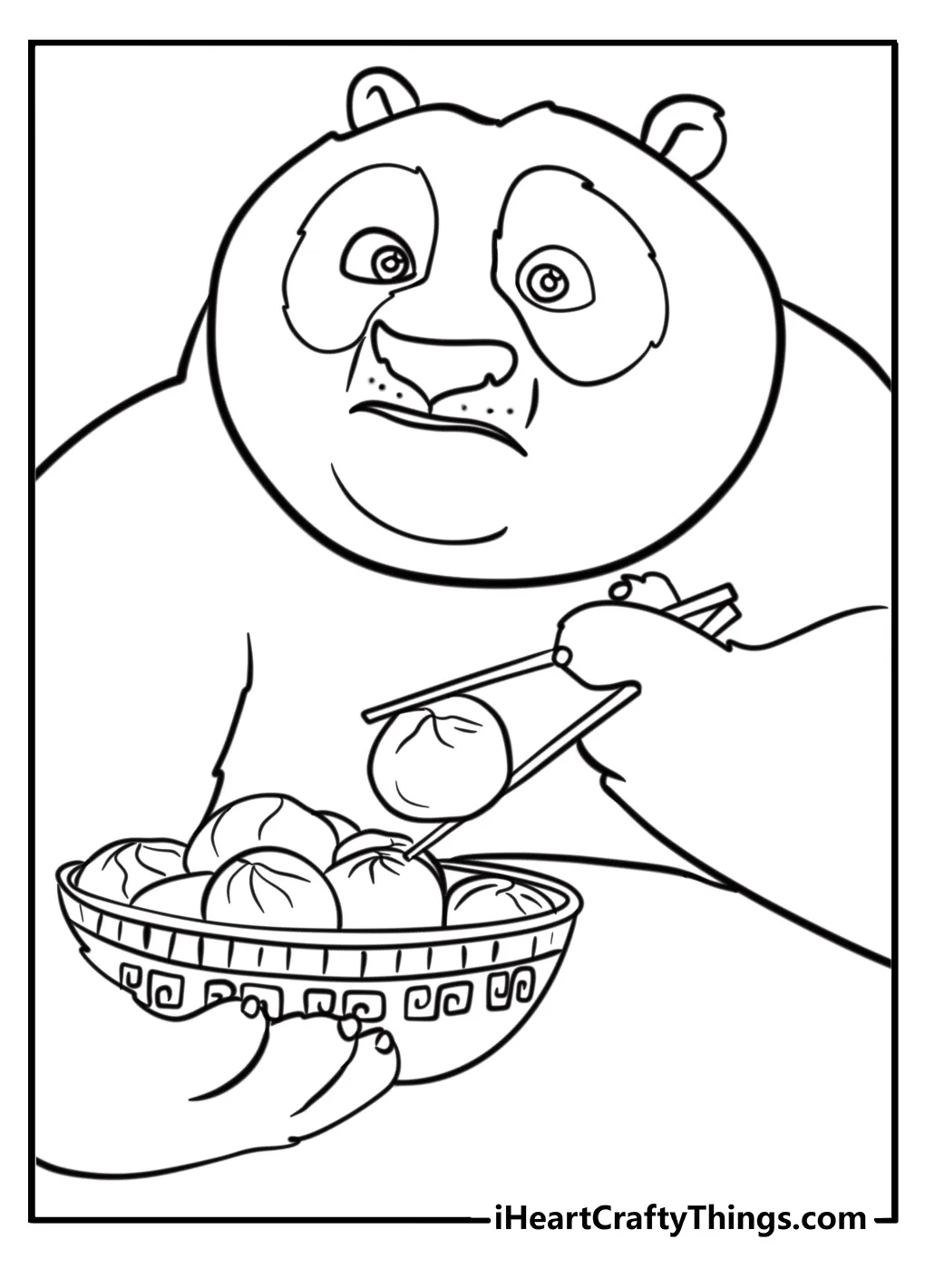 Kung fu panda coloring page 5 furious five kung fu panda coloring