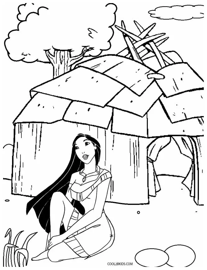 Printable pocahontas coloring pages for kids cool2bkids