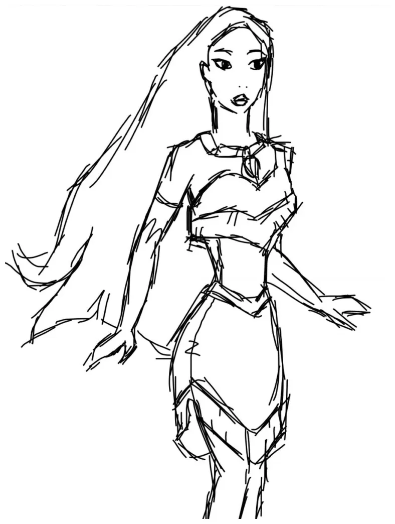 Free printable pocahontas coloring pages for kids