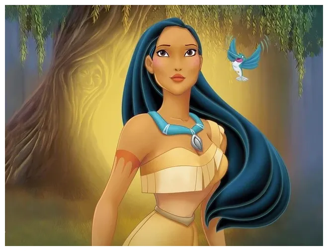 Pocahontas disney painting