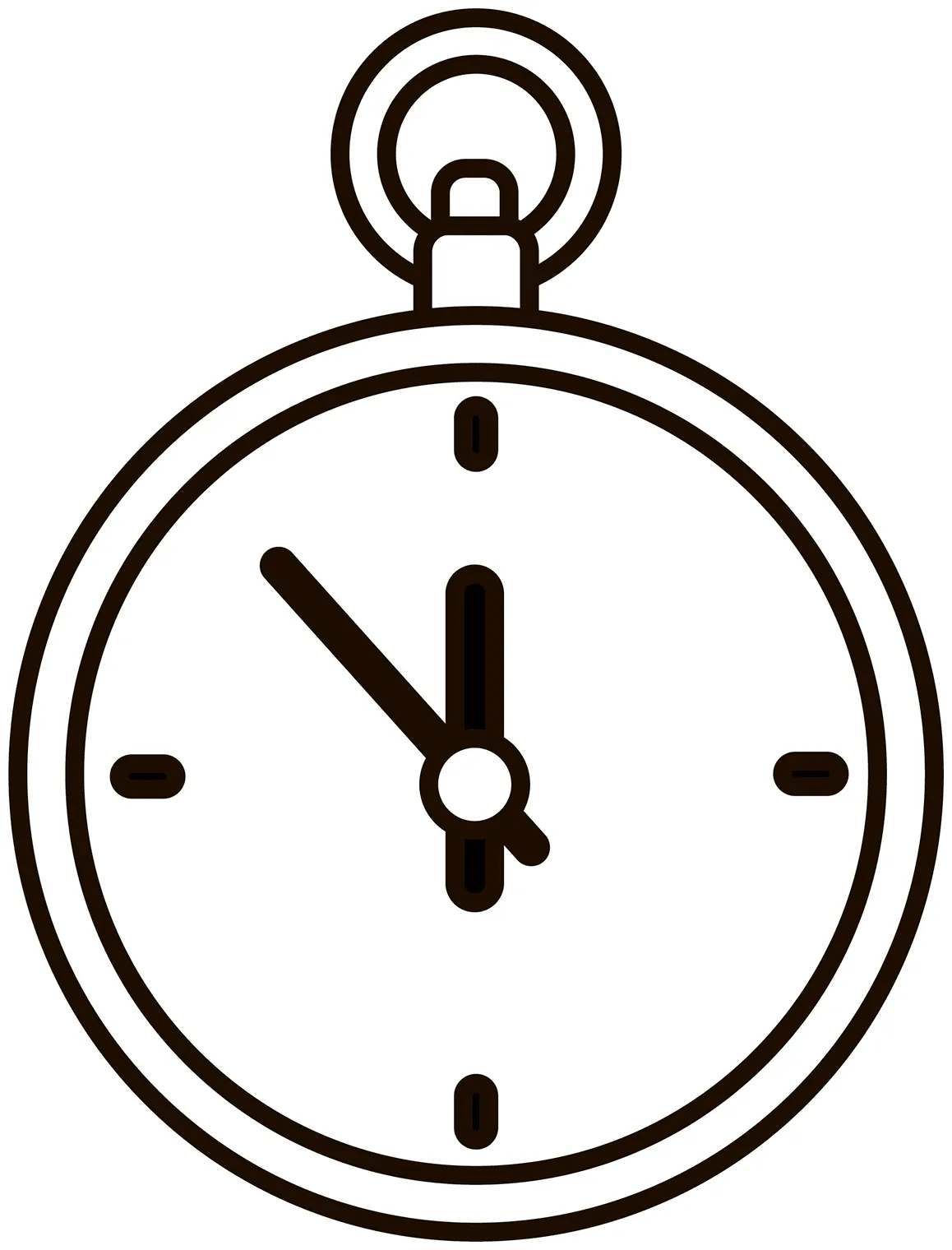 Pocket Watch coloring page - ColouringPages