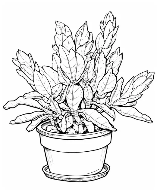 Premium ai a flower line art for kids