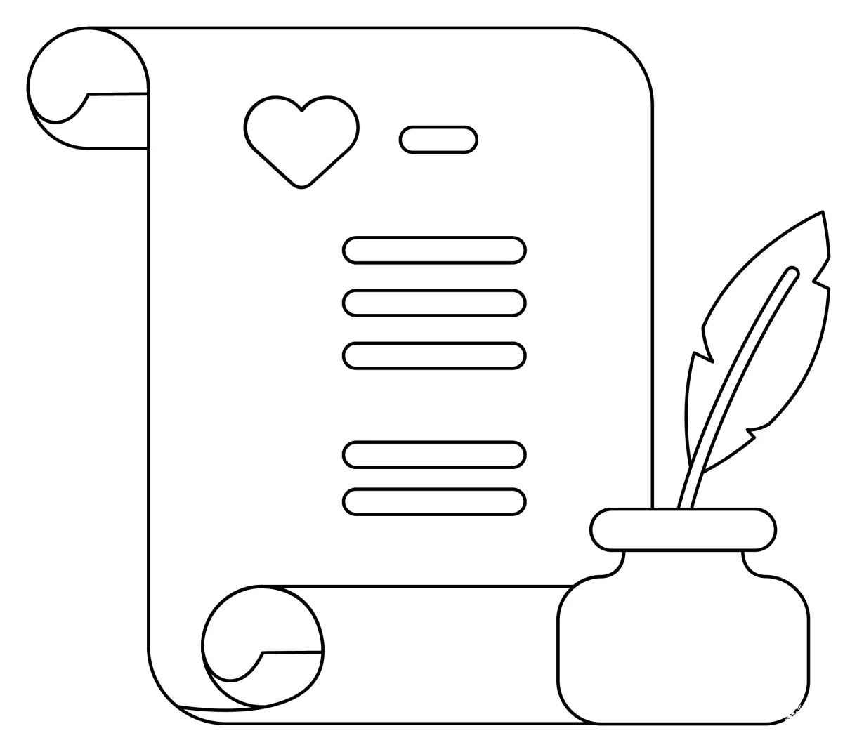 Poetry coloring page colouringpages