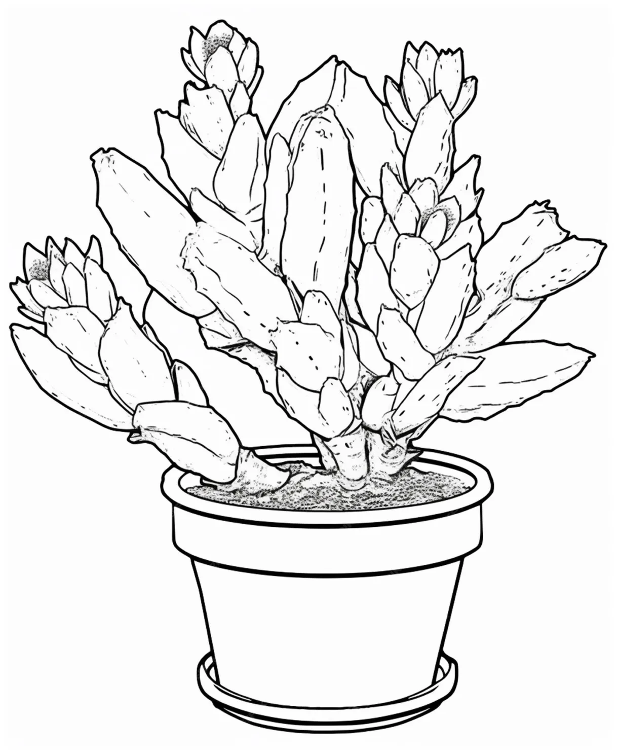 Premium ai a flower line art for kids