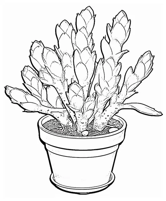 Premium ai a flower line art for kids