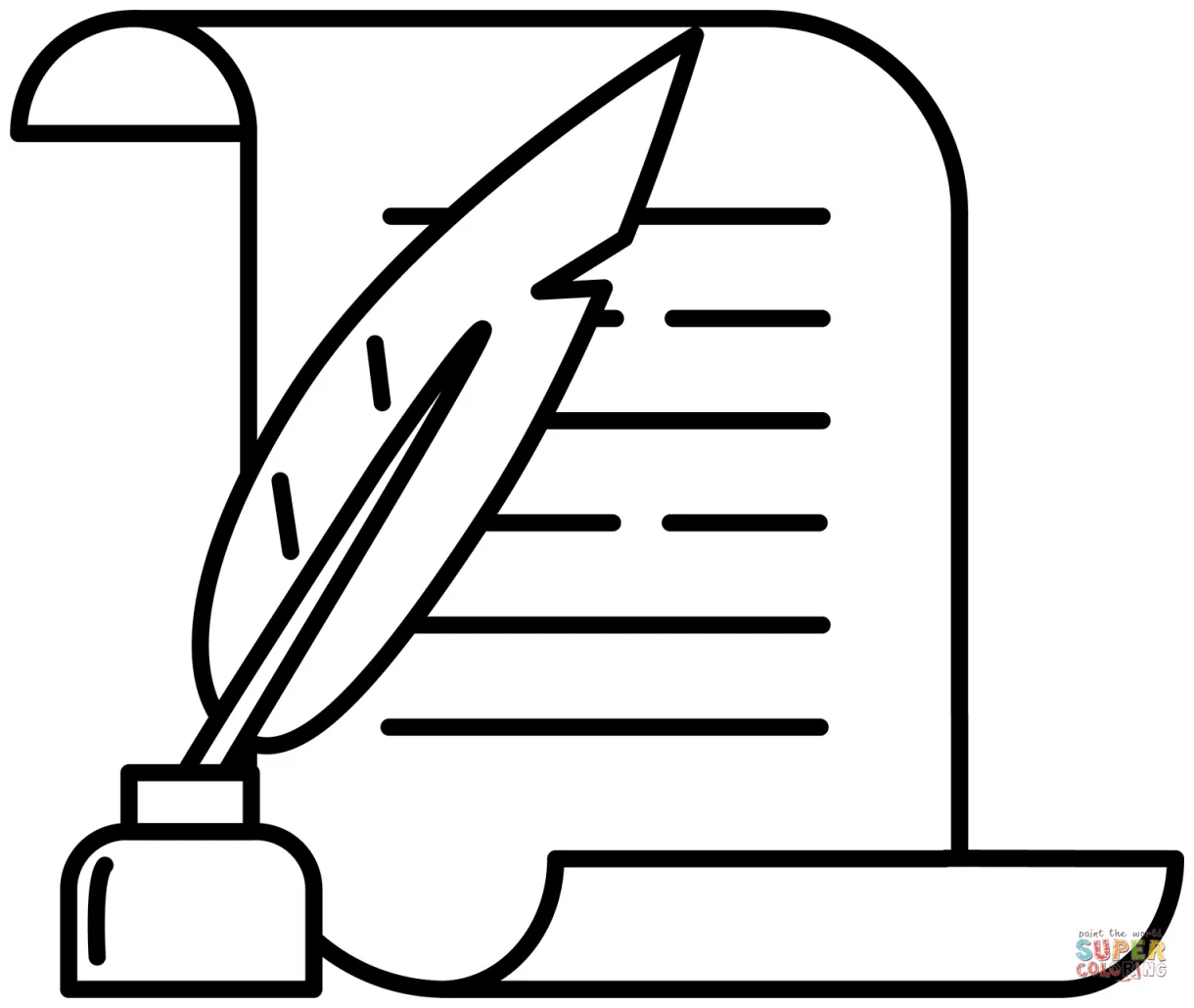 Poetry coloring page | Free Printable Coloring Pages