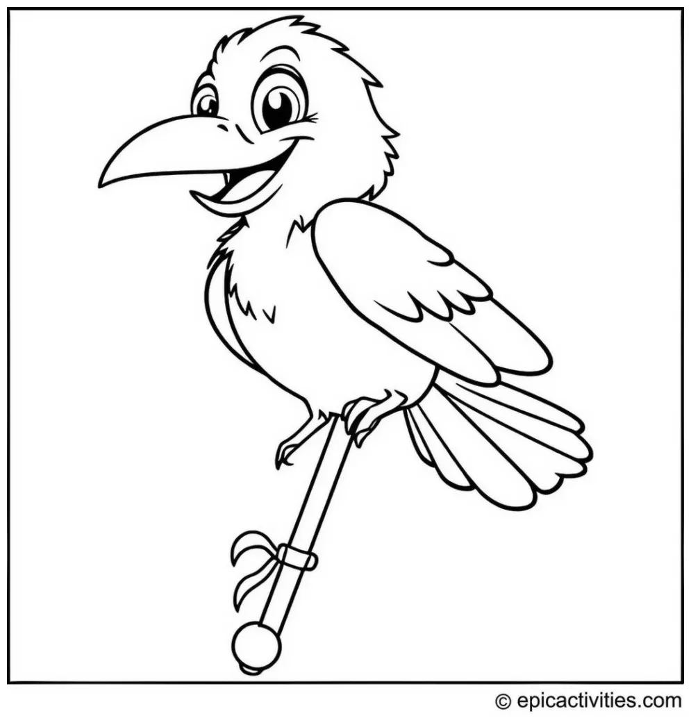Pogo stick coloring coloring pages