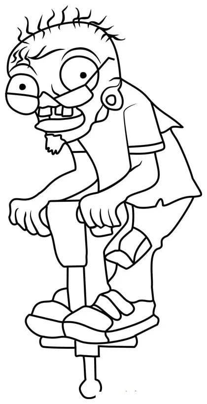 Pogo stick coloring coloring pages