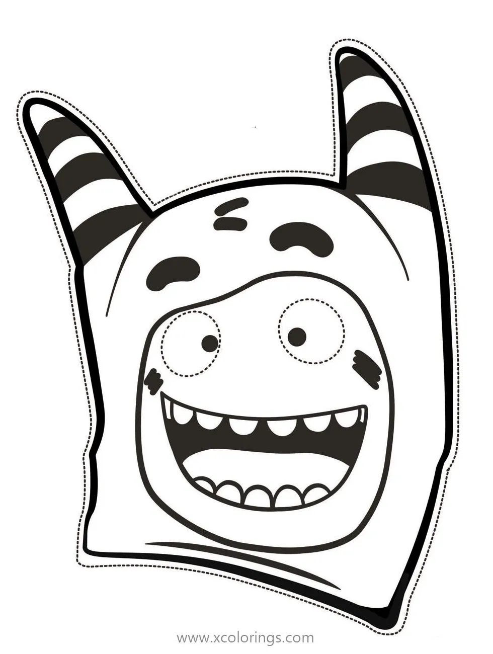 Pogo stick coloring coloring pages