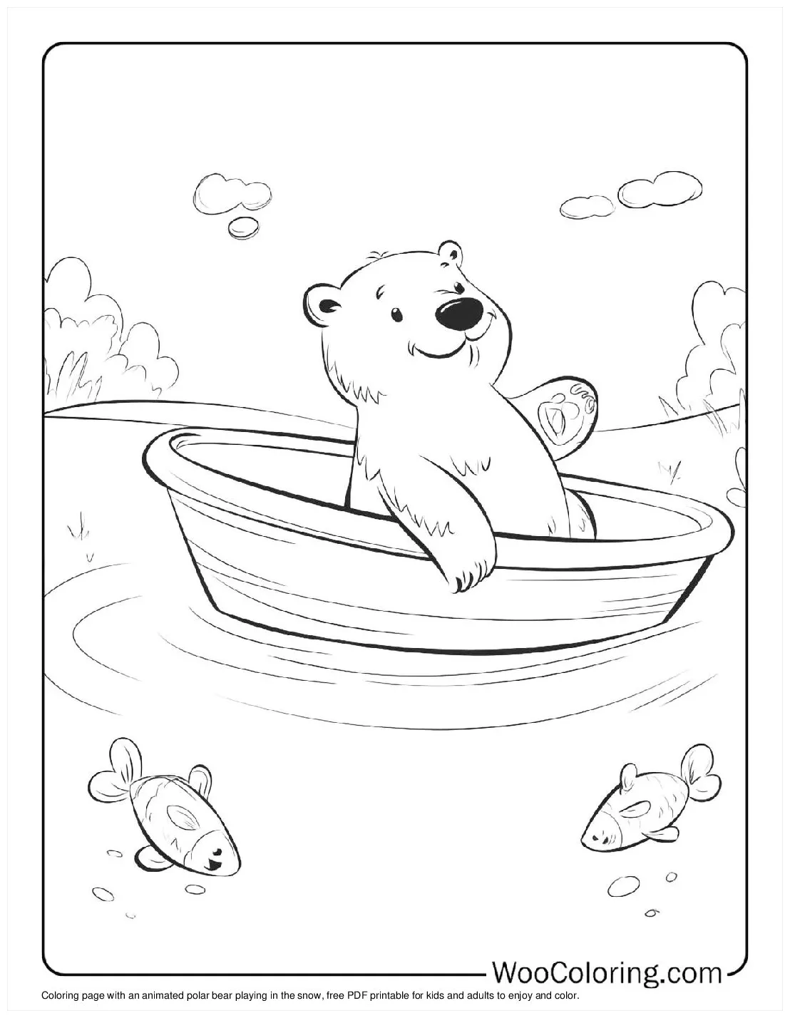 100+ polar bear coloring pages free printable pdf woo coloring