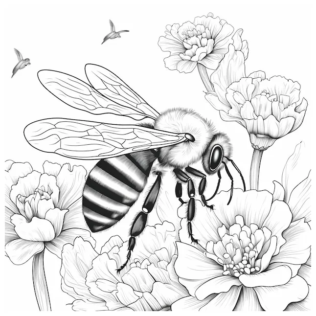 Premium wings of featuring a bee and