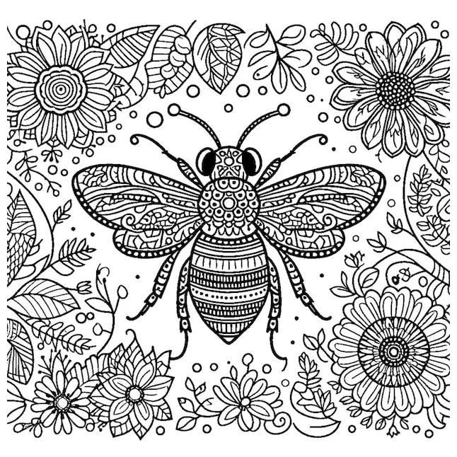 Pollination coloring sheet pictures freepik