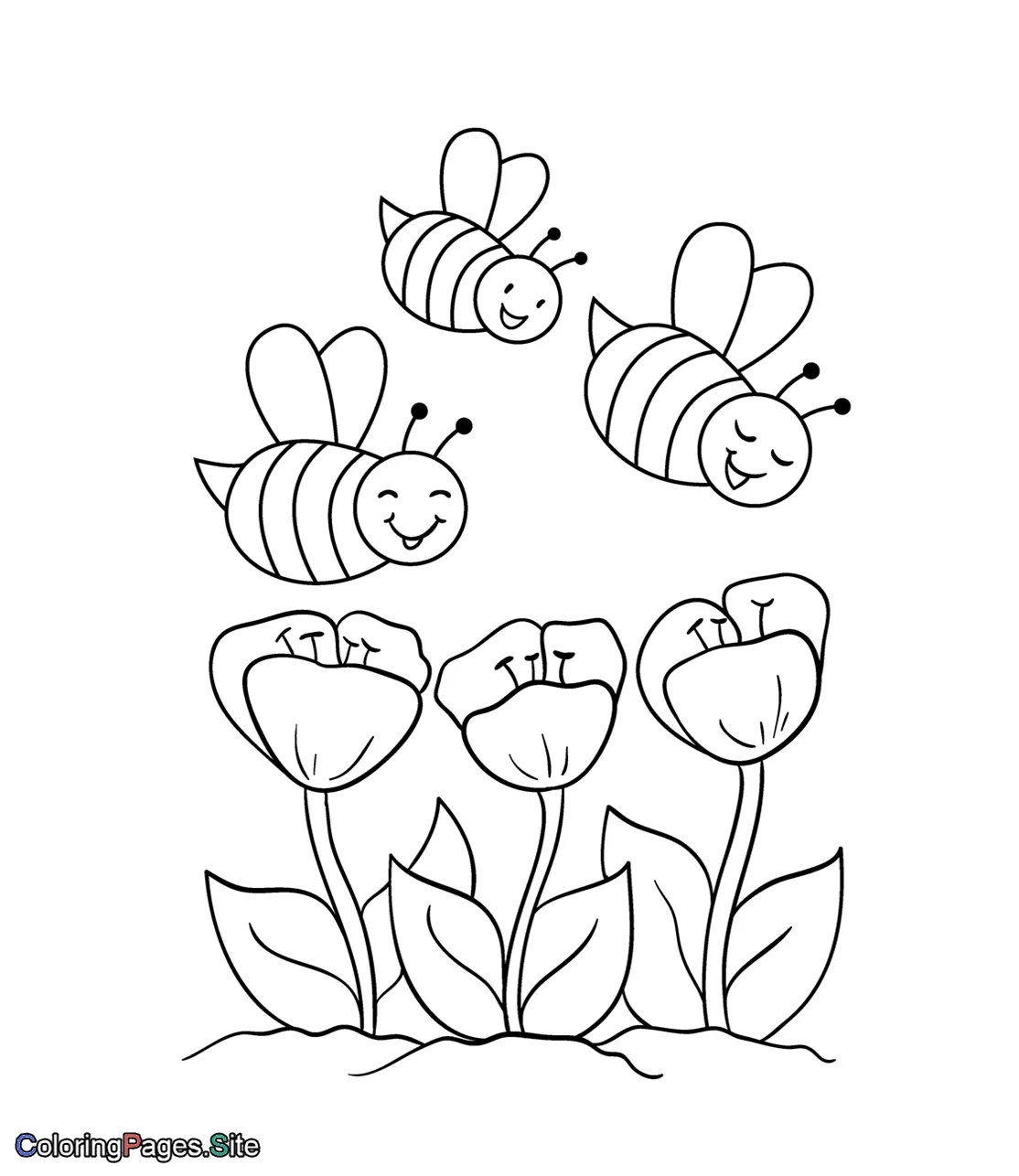 Bee s printable coloring pages