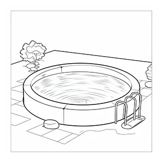 Pool coloring pages coloring corner