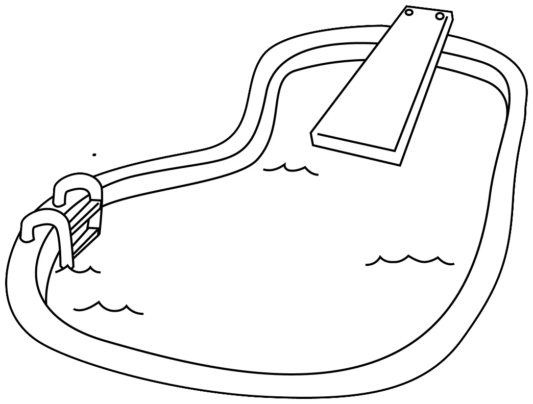 Summer pool coloring pages download and print for free printable coloring page