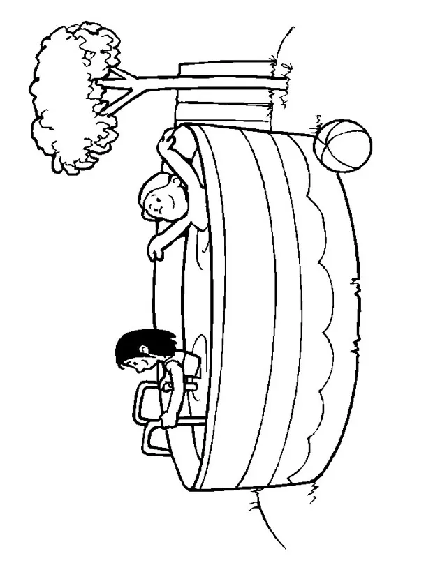 Swimming pool coloring page funny coloring pages