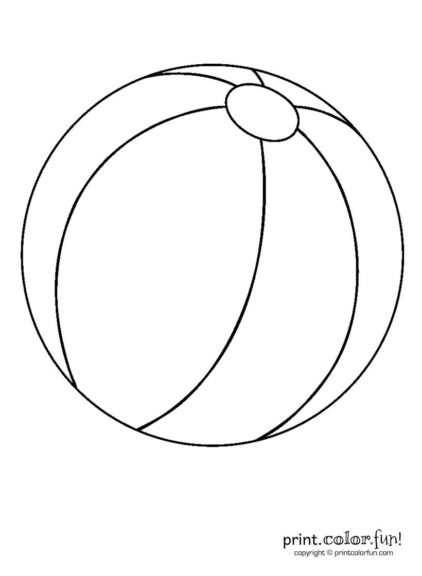Ball coloring page coloring home