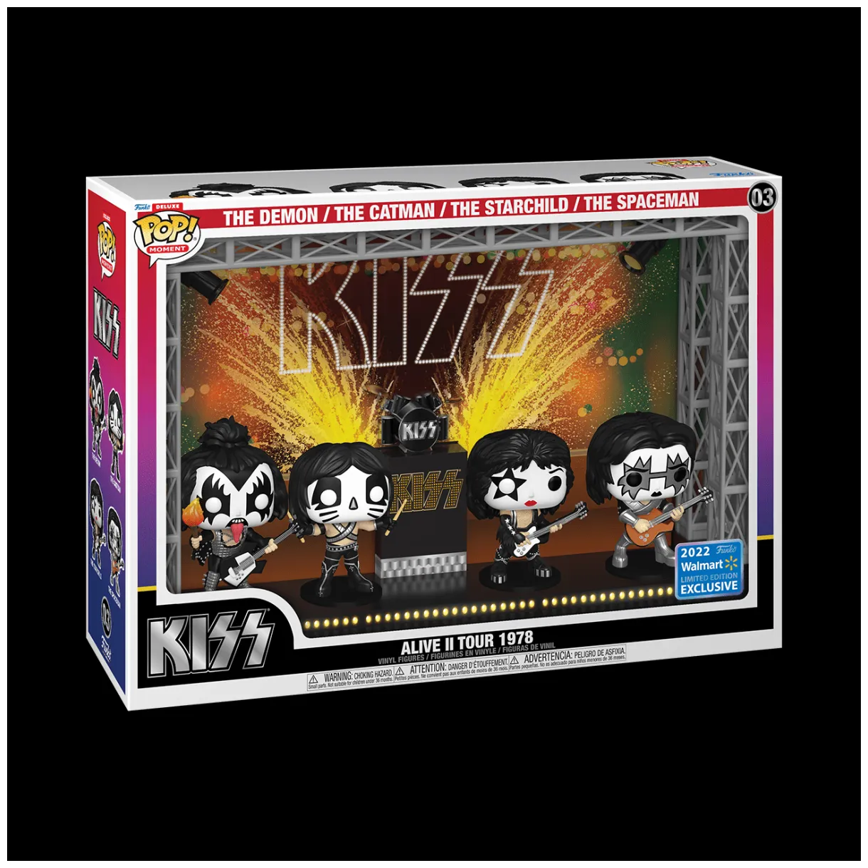 Funko Pop! Moment Deluxe: Kiss’ Alive II Tour in 1978 Vinyl Figures