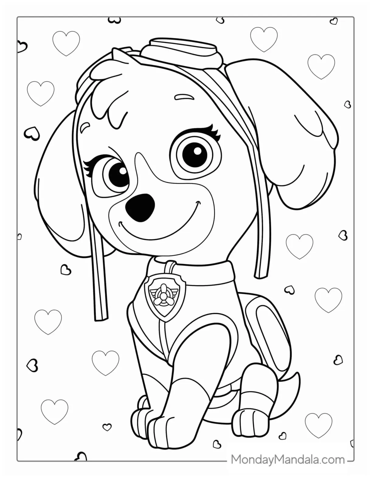 Paw coloring pages