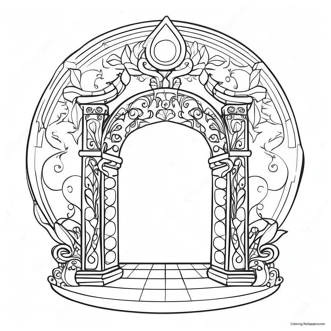 Magical portal coloring page 53374-42240