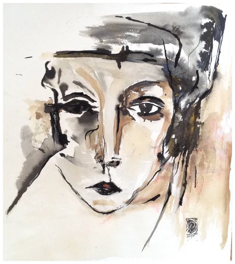 Portrait 1 drawing by pelin dorlevi saatchi art