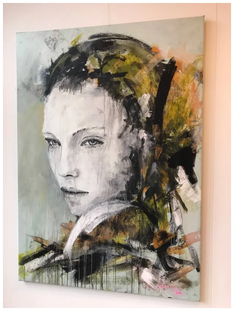 Portrait of rania painting by joost verhagen saatchi art