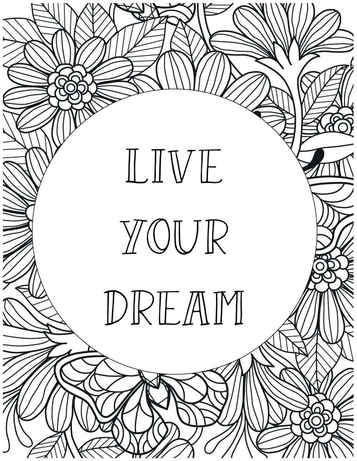 Stay Positive Quote Coloring Pages Coloring Pages