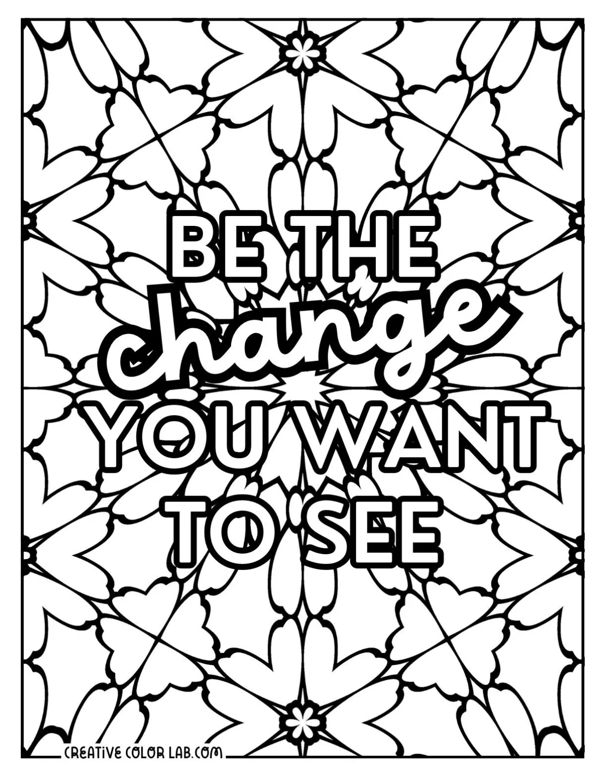 Quote Coloring Page Sheets