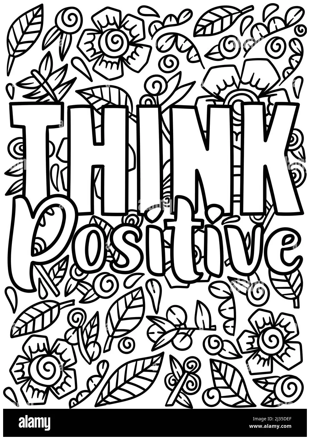 Coloring Pages Positive Quotes