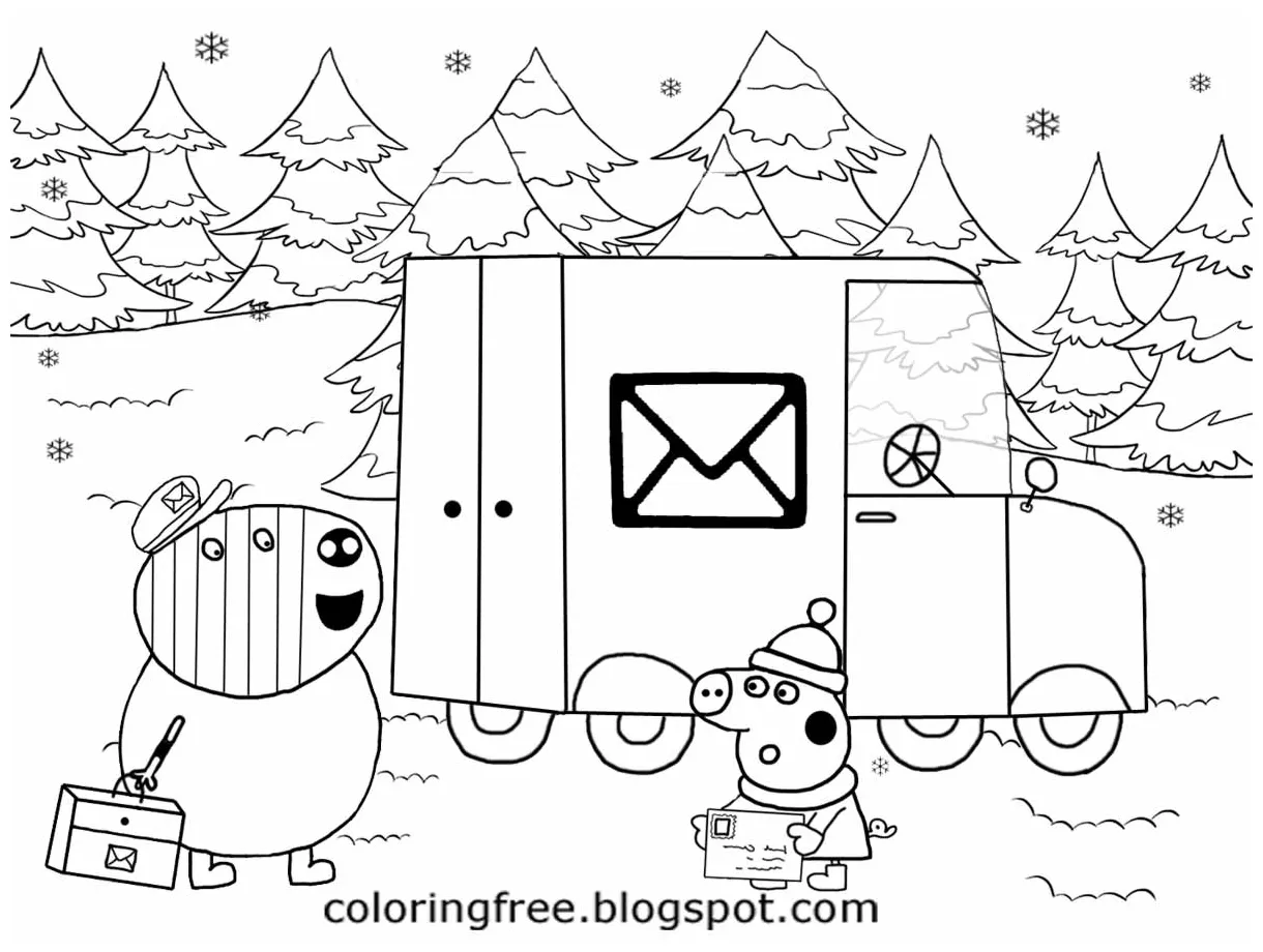 Post Office Coloring Page at GetColorings.com | Free printable