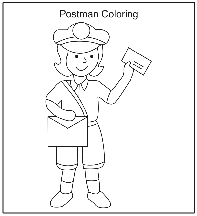 Post Office Coloring Pages - Free Printable Coloring Pages for Kids