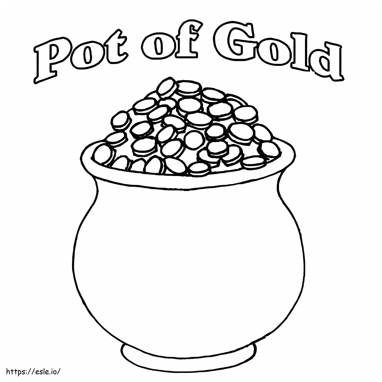 Pot of gold 20 coloring page