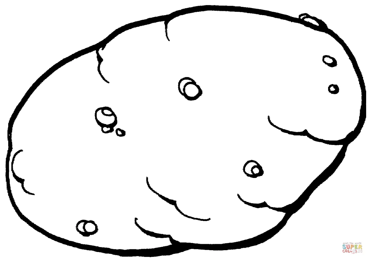 Potato coloring page | Free Printable Coloring Pages