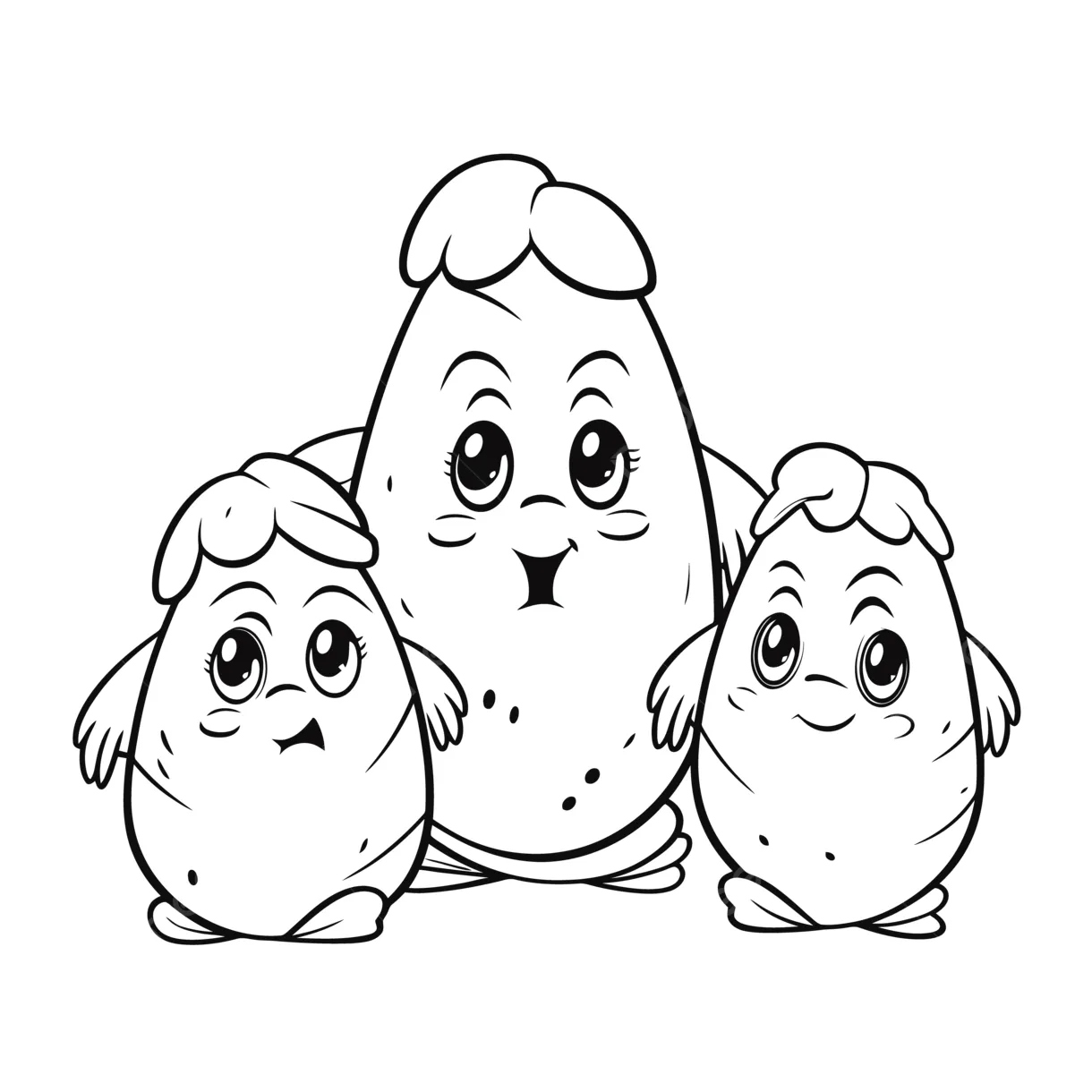 Potato Coloring Page Potato Coloring Stock Illustrations – 716