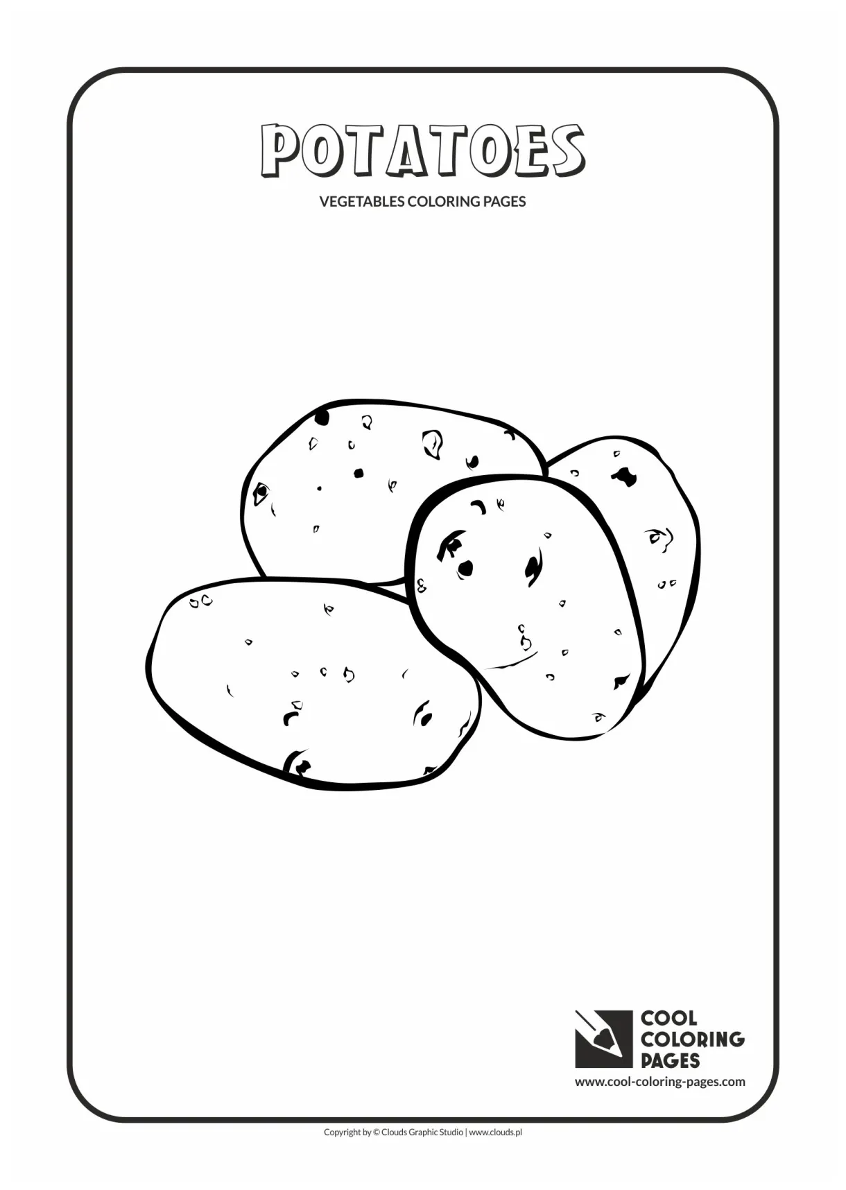 Potato Coloring Page at GetColorings.com | Free printable colorings