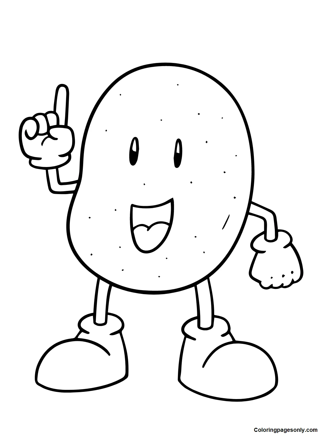 30+ Potato Coloring Pages - Free Printable PDF & Online Coloring