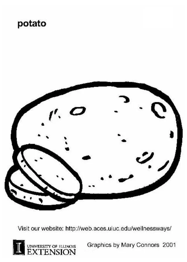 Coloring Page potato - Free printables - Img 5876