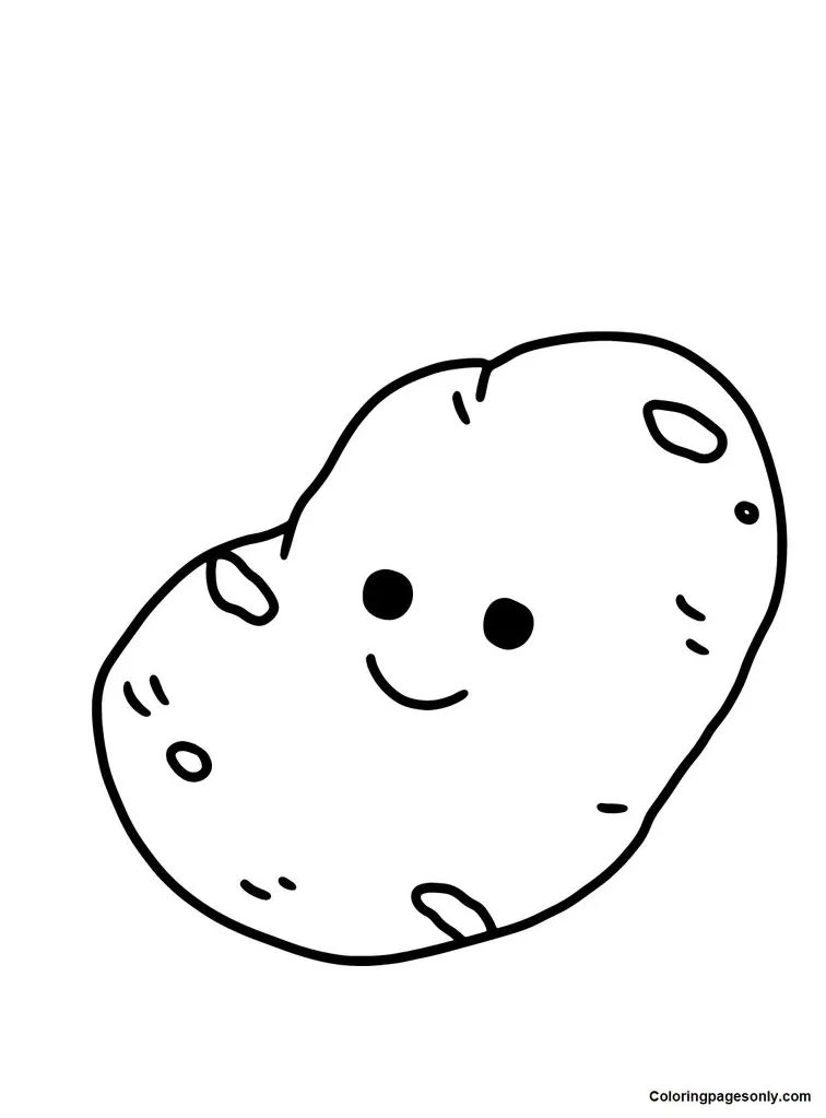 Potato Coloring Pages