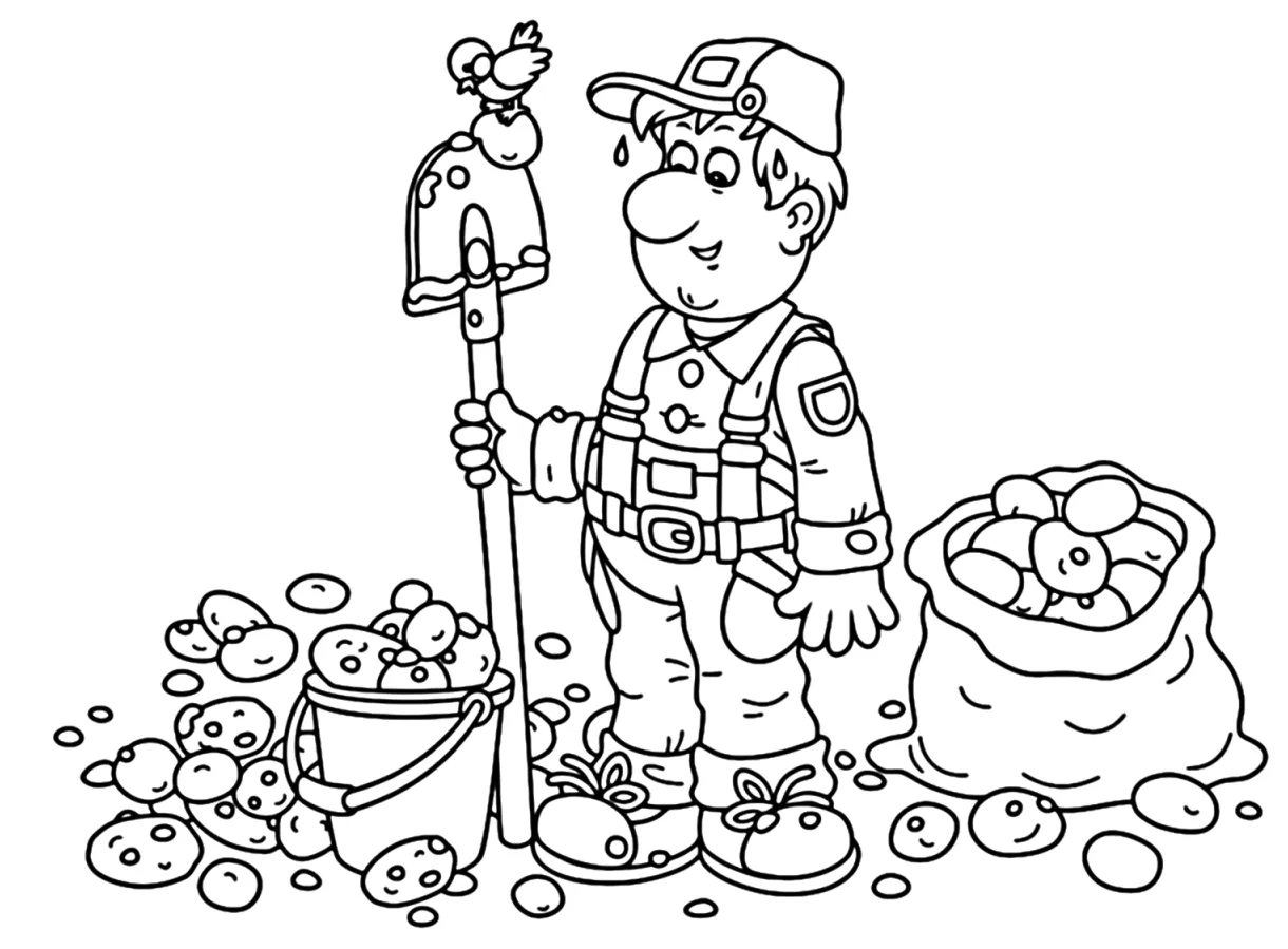 30+ Potato Coloring Pages - Free Printable PDF & Online Coloring