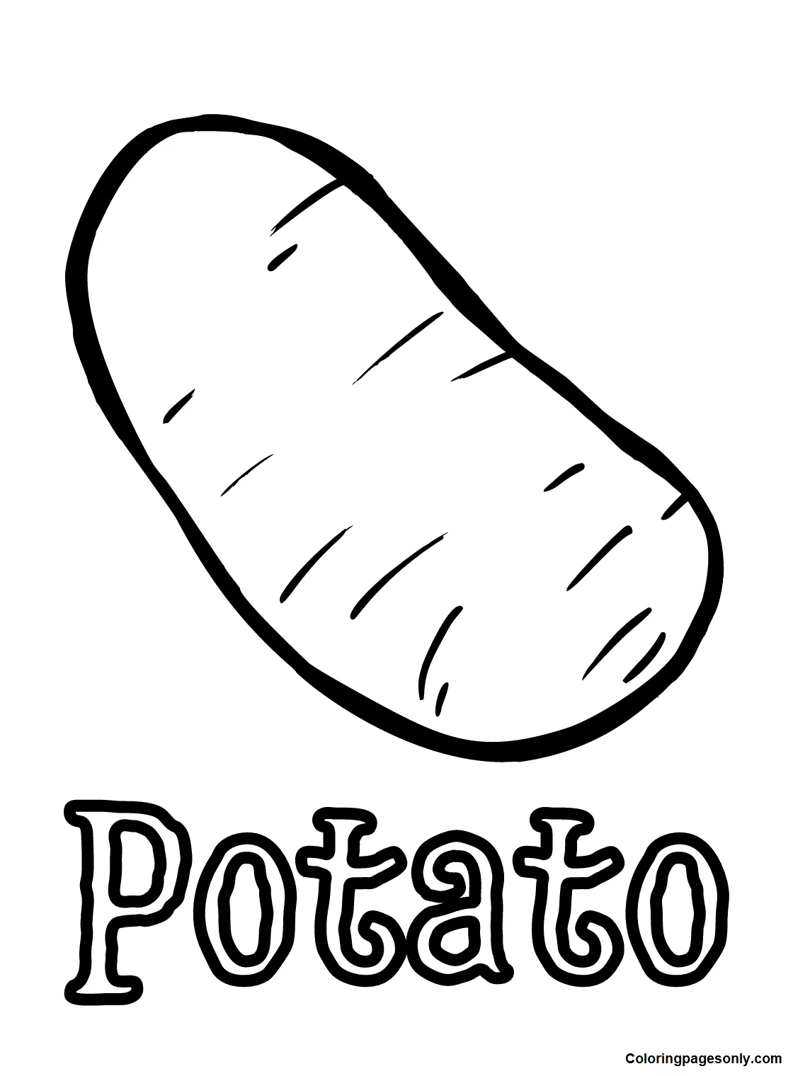 30+ Potato Coloring Pages - Free Printable PDF & Online Coloring