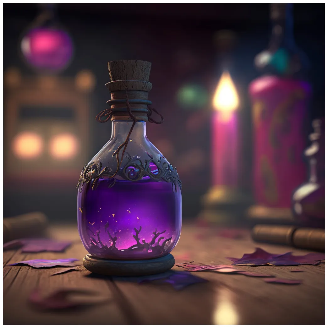 Artstation potion bottle inspired by rpg fantasy games