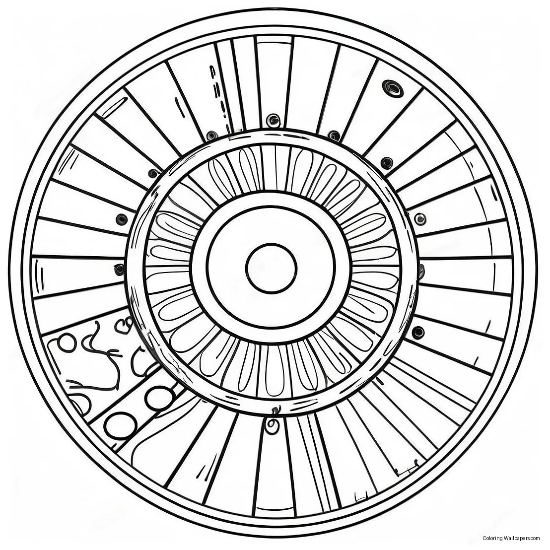 Wheel coloring page 67524-53458