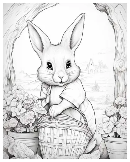 Beatrix potter coloring pages printable coloring page
